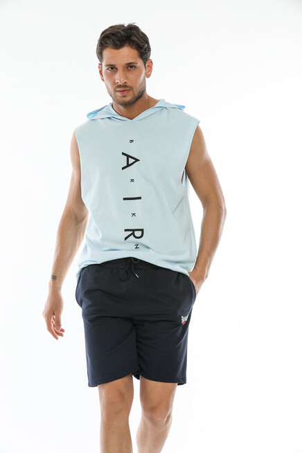 Süperlife Erkek Kapşonlu Standart &Regular Fit  Aır Baskılı Tişort SPR21Y07