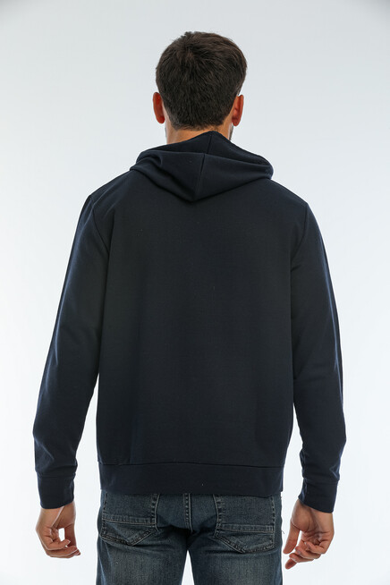 Süperlife Erkek Kapşonlu Regular Fit Brooklyn Baskılı İnce Sweatshirt SPR22SW161