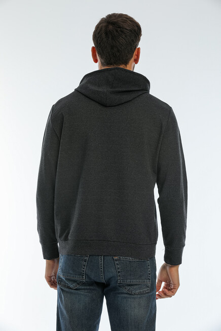 Süperlife Erkek Kapşonlu Regular Fit Brooklyn Baskılı İnce Sweatshirt SPR22SW161