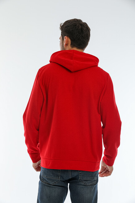 Süperlife Erkek Kapşonlu Regular Fit Brooklyn Baskılı İnce Sweatshirt SPR22SW161