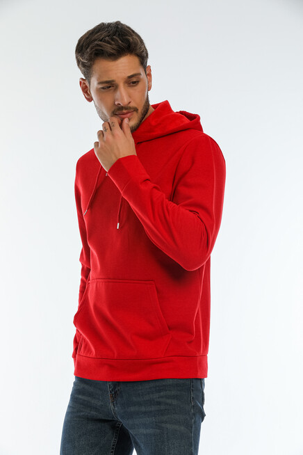 Süperlife Erkek Kapşonlu Regular Fit Brooklyn Baskılı İnce Sweatshirt SPR22SW161