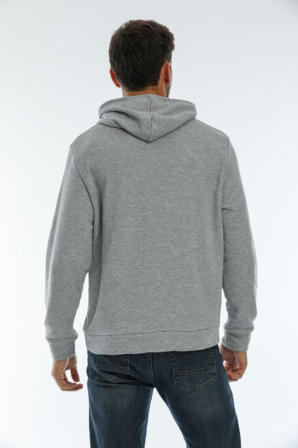 Süperlife Erkek Kapşonlu Regular Fit Brooklyn Baskılı İnce Sweatshirt SPR22SW161