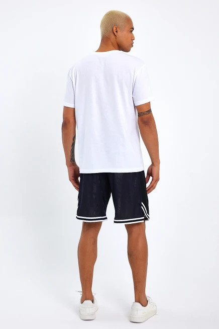 Süperlife Erkek  Bisiklet Yaka Regular Fit Baskılı Tişort SPR23ts305