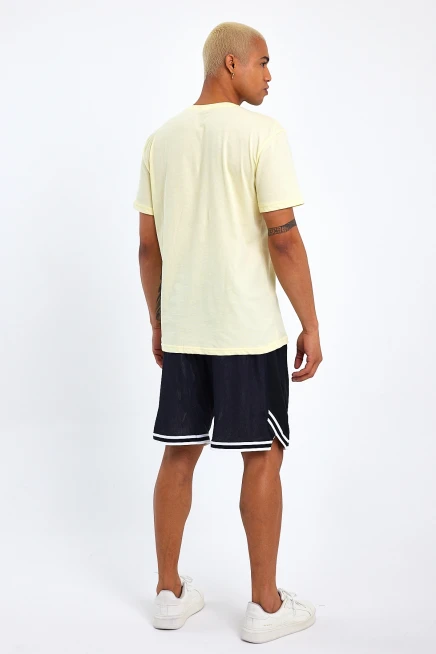 Süperlife Erkek  Bisiklet Yaka Regular Fit Baskılı Tişort SPR23ts305