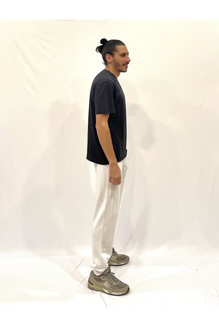 Erkek İçi  3 İplik Kalın Garnili Eşofman Altı SPR24EA74