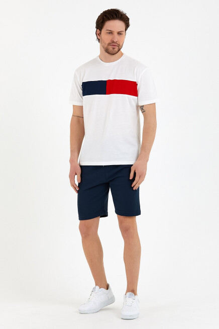 Süperlife Erkek Bisiklet Yaka Regular Fit Garnili  Tişort SPR22TS111