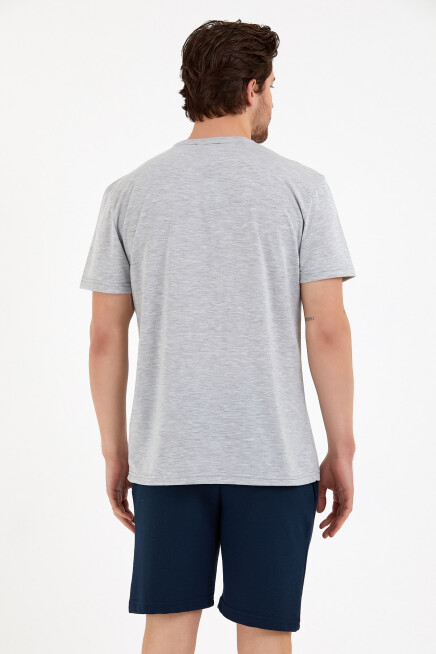 Süperlife Erkek Bisiklet Yaka Regular Fit Garnili  Tişort SPR22TS111