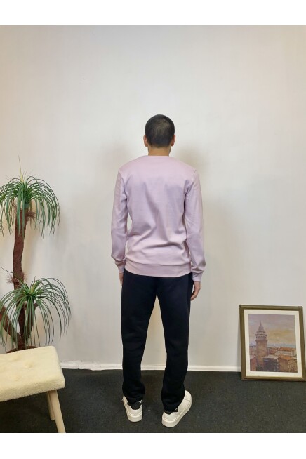 Süperlife Erkek Bisiklet Yaka Slim Fit İnce Sweatshirt SPR 20K17