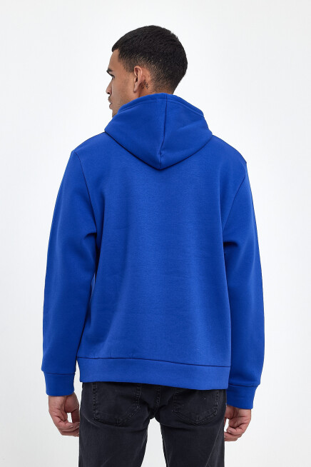 Erkek Kapş.Rahat Kalıp İçi Polarlı 3 iplik Orta Brooklyn Baskılı SweatShırt spr24sw13