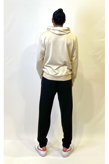 Süperlife Erkek Kapşonlu Regular Fit Air Baskılı İnce Sweatshirt SPR22SW162