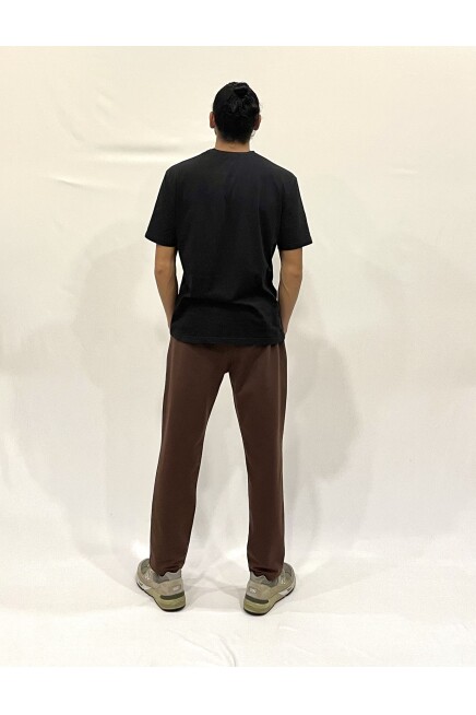 Erkek Regular/Normal Kesim Lastik Belli  Brooklyn Şehir Baskılı İnce Eşofman Altı 24EA205