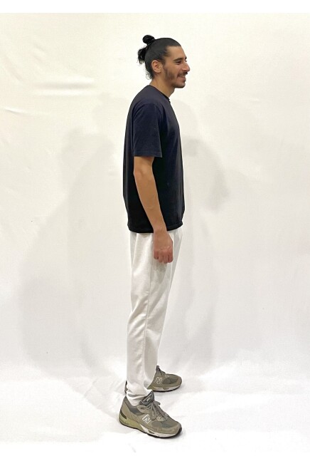 Erkek Regular/Normal Kesim Lastik Belli  Brooklyn Şehir Baskılı İnce Eşofman Altı 24EA205