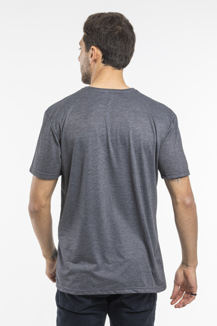 Süperlife Erkek V Yaka Slim Fit Brooklyn Baskılı Kısa Kollu Tişort SPR 265