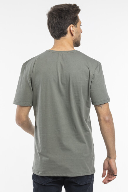 Süperlife Erkek V Yaka Slim Fit Brooklyn Baskılı Kısa Kollu Tişort SPR 265