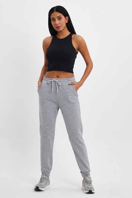 Kadın 3 İplik Kalın Rahat Kalıp Eşofman Altı spr24ea96