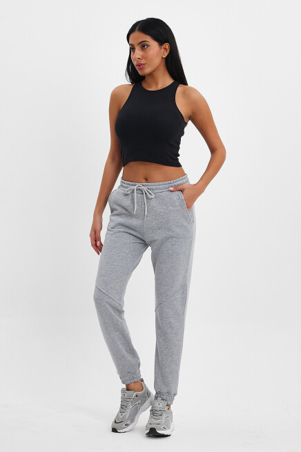 Kadın 3 İplik Kalın Rahat Kalıp Eşofman Altı spr24ea96