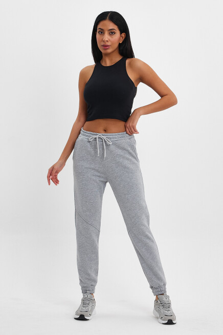 Kadın 3 İplik Kalın Rahat Kalıp Eşofman Altı spr24ea96