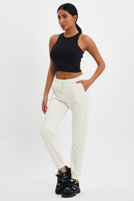 Kadın 3 İplik Kalın Rahat Kalıp Eşofman Altı spr24ea96