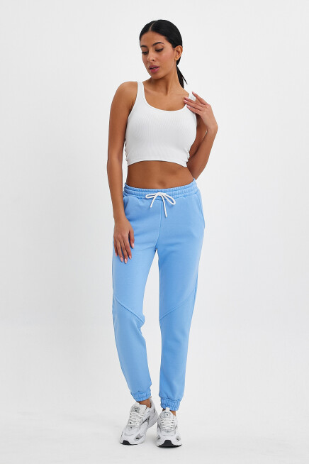 Kadın 3 İplik Kalın Rahat Kalıp Eşofman Altı spr24ea96