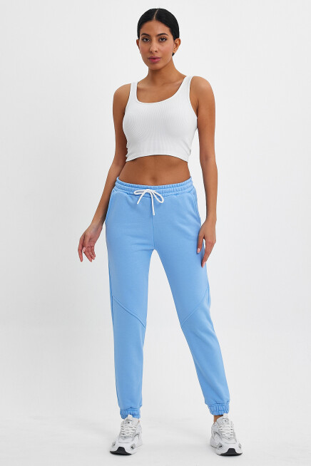 Kadın 3 İplik Kalın Rahat Kalıp Eşofman Altı spr24ea96