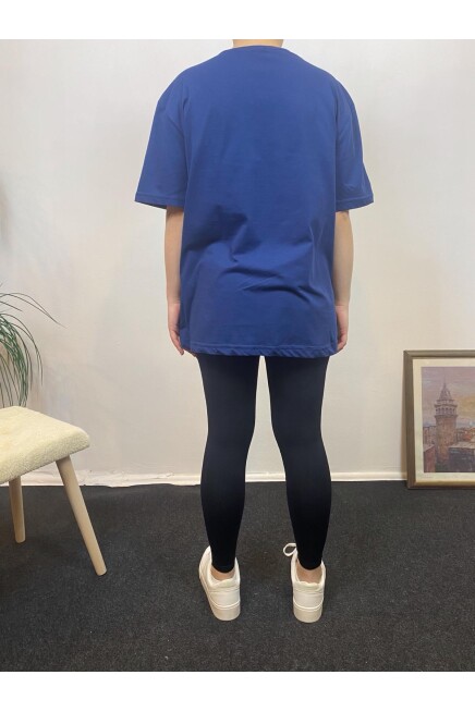 Süperlife Kadın Bisiklet Yaka Standart &Regular Fit  Brookyln Baskılı Tişort SPR21YK27