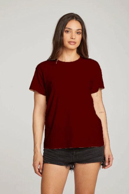 Süperlife Kadın Bisiklet Yaka Standart &Regular Fit Tişort spr21yk30