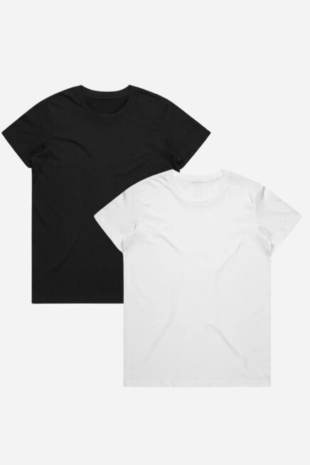 Kadın Bisiklet Yaka Regular Tshırt SPR24TSK46-02