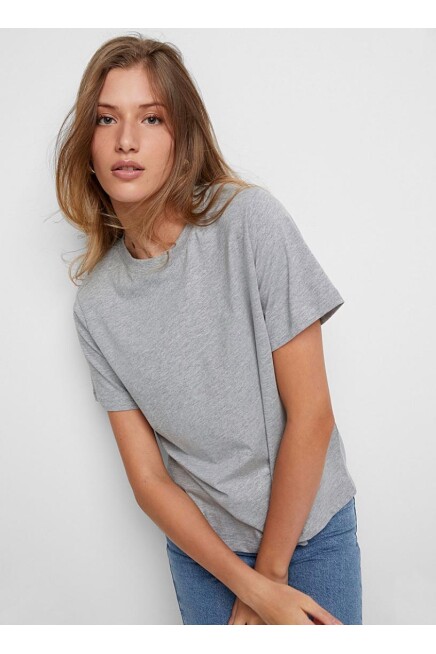 Kadın Bisiklet Yaka Regular Tshırt SPR24TSK46-02