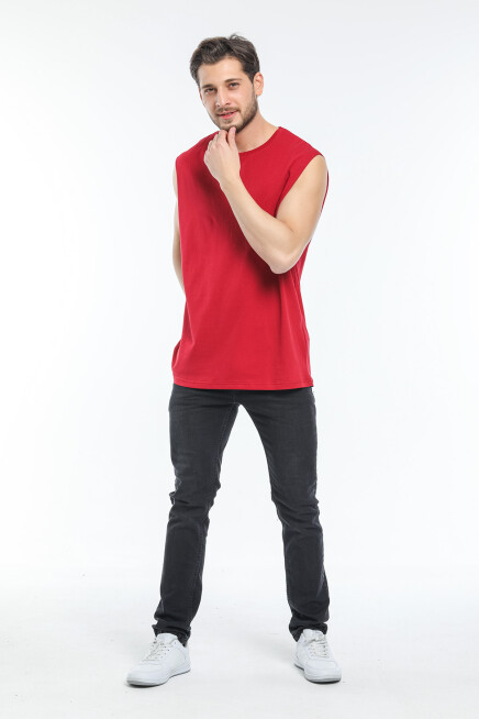 Süperlife Erkek Bisiklet Yaka Standart &Regular Kalıp Tişort SPR21Y03