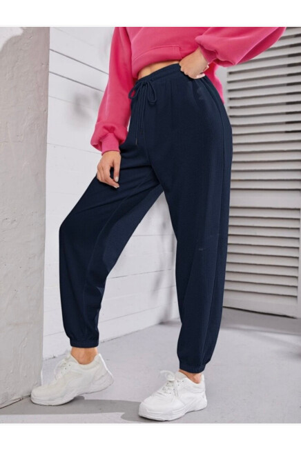 Unisex Beli ve Paça Lastikli İnce Eşofman Altı SPR24UEA82