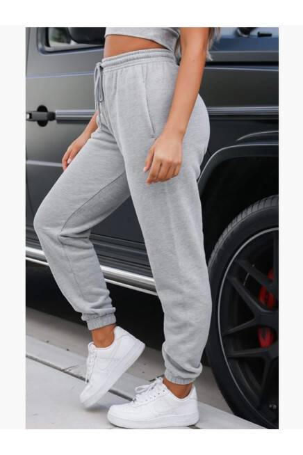 Unisex Beli ve Paça Lastikli İnce Eşofman Altı SPR24UEA82