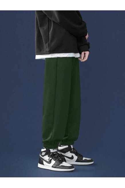 Erkek Bel ve Paça Lastikli İnce Eşofman Altı SPR24EA82