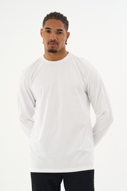 Erkek Bisiklet yaka Uzun kollu Tshırt SPR24TS41