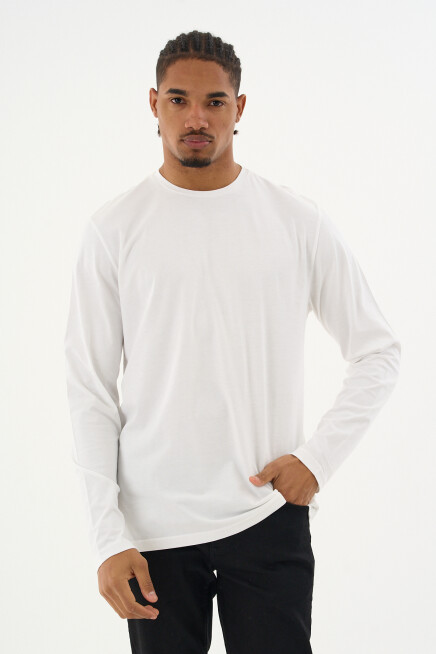 Erkek Bisiklet yaka Uzun kollu Tshırt SPR24TS41