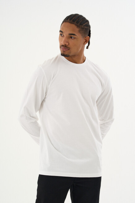 Erkek Bisiklet yaka Uzun kollu Tshırt SPR24TS41