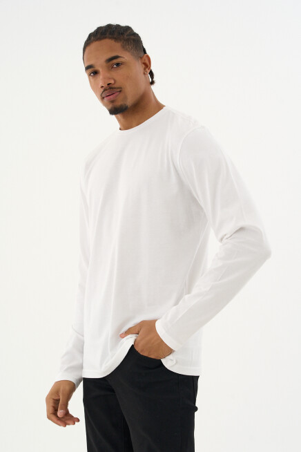 Erkek Bisiklet yaka Uzun kollu Tshırt SPR24TS41