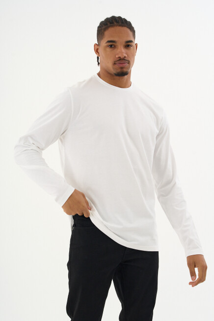 Erkek Bisiklet yaka Uzun kollu Tshırt SPR24TS41