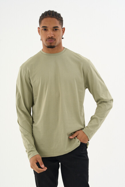 Erkek Bisiklet yaka Uzun kollu Tshırt SPR24TS41