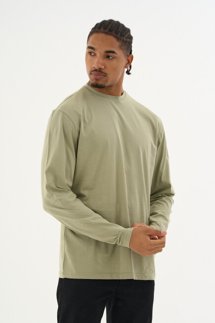 Erkek Bisiklet yaka Uzun kollu Tshırt SPR24TS41