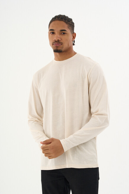 Erkek Bisiklet yaka Uzun kollu Tshırt SPR24TS41