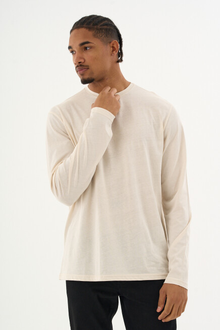 Erkek Bisiklet yaka Uzun kollu Tshırt SPR24TS41