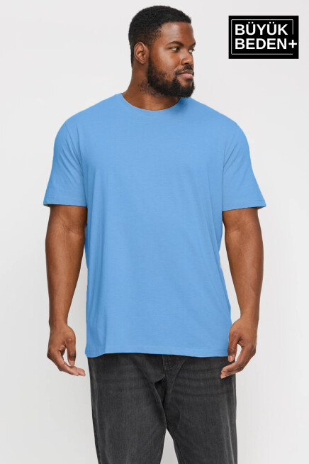  Erkek Büyük Beden Bisiklet Yaka Tshırt SPRBTS10