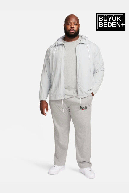 Erkek Büyük Beden Buyuk Brooklyn Baskılı İnce Eşofman Altı  SPR25BEA50