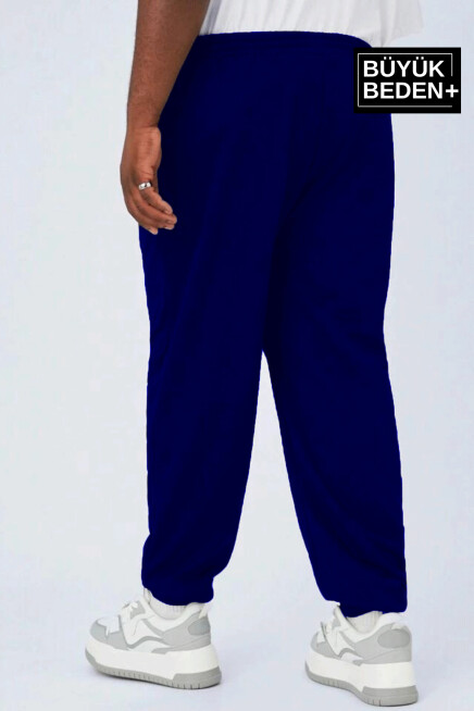 Büyük Beden Paça Lastikli Buyuk Brooklyn Baskılı İnce Eşofman Altı  SPR24BEA49