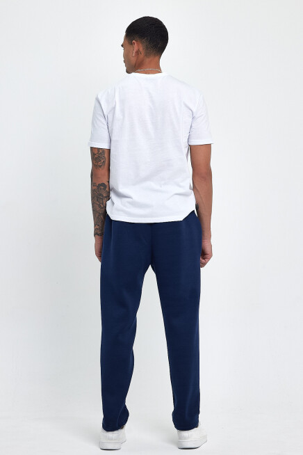 Erkek İçi Polarlı 3 iplik Kalın Brooklyn Baskılı Eşofman Altı SPR25EA70