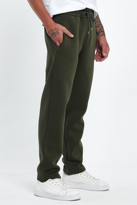 Erkek İçi Polarlı 3 iplik Kalın Brooklyn Baskılı Eşofman Altı SPR25EA70