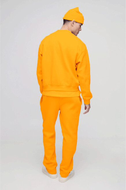 Erkek İçi Polarlı 3 iplik Kalın Brooklyn Baskılı Eşofman Altı SPR25EA70