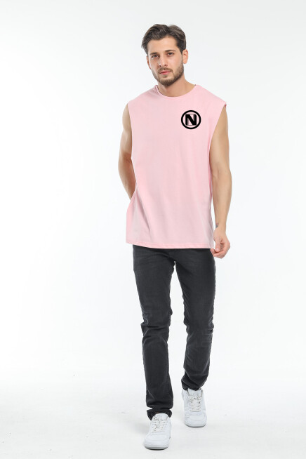 Erkek Kolsuz Bisiklet Yaka N Baskılı Regular Tshırt SPR25AT942