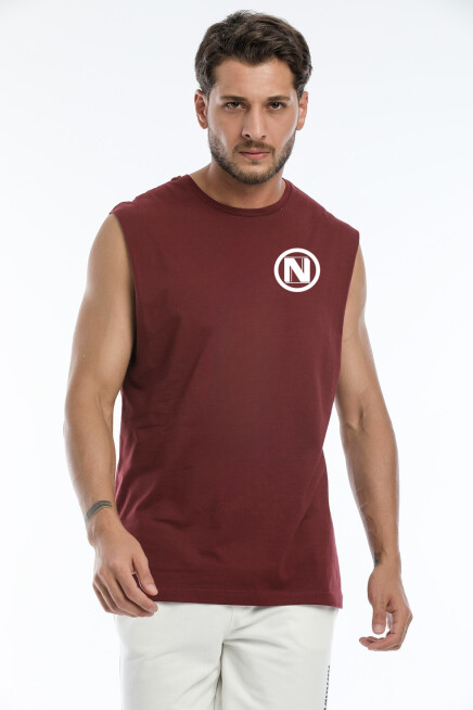 Erkek Kolsuz Bisiklet Yaka N Baskılı Regular Tshırt SPR25AT942