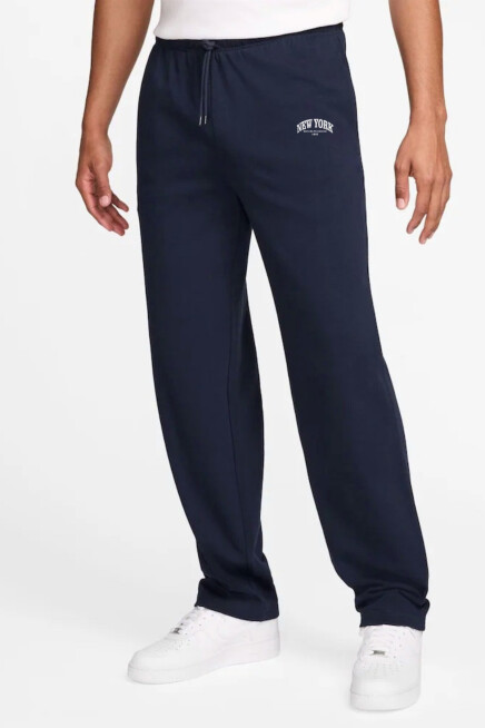 Erkek Regular Fit New York Baskılı İnce Eşofman Altı SPR25EA01